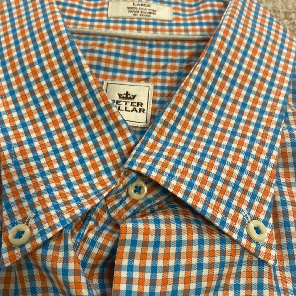Peter Millar dress shirt sz large